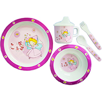 Melamine 5pc Kid Meal Set * Design: Fairy